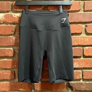 Gymshark Black Seamless Cycling Shorts High Waisted Athleisure Size Small